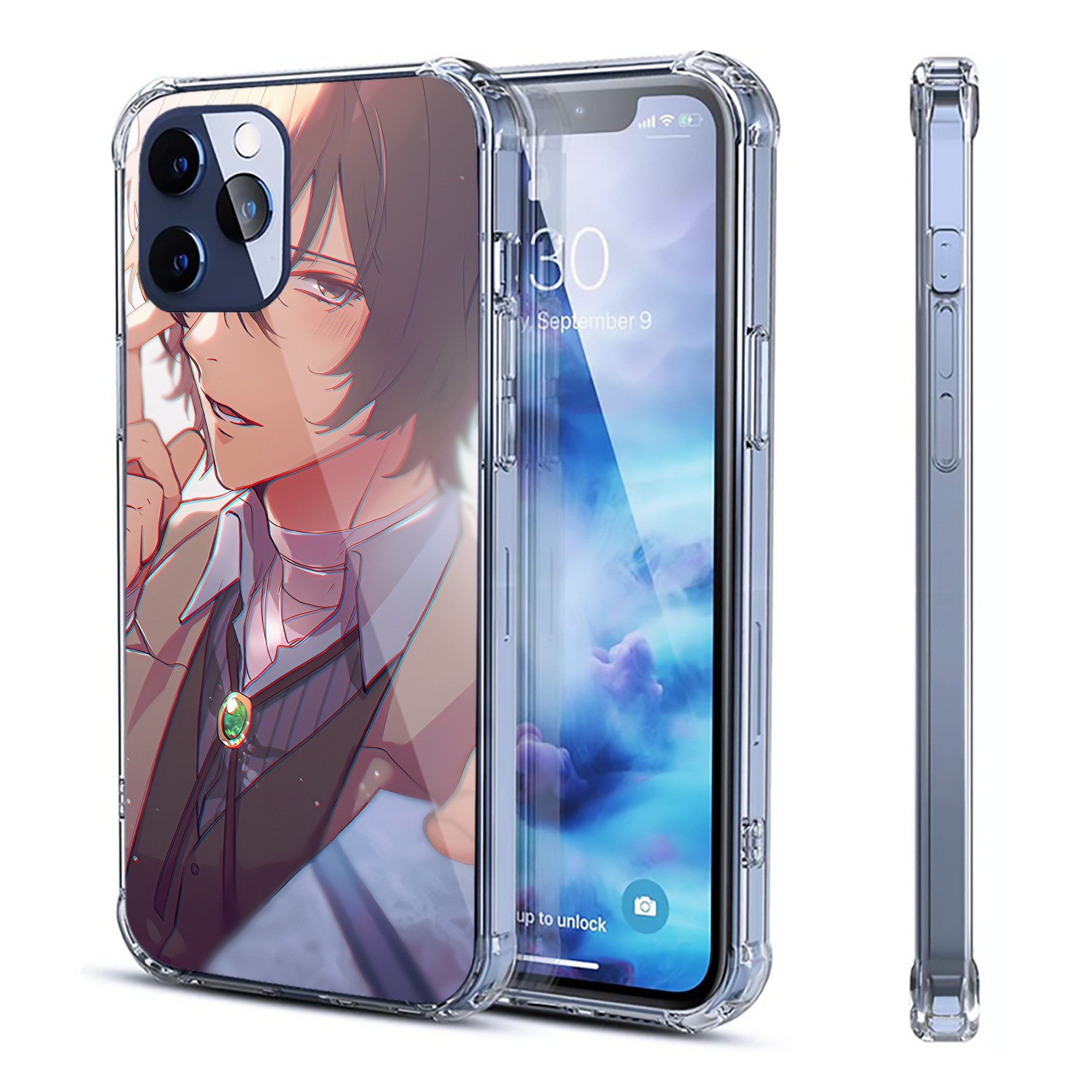 （画像用） 文豪ストレイドッグス Bungo Stray Dogs 【iPhone 12シリーズ対応】透明スマホケース（クリアソフトケース）